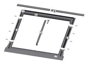 Schémat du raccordement d'étanchéité ESV DUO, EZV-A DUO