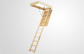 Escaliers escamotables avec échelle en bois